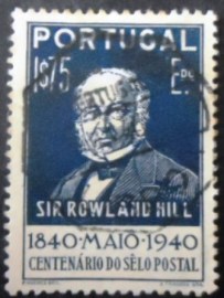 Selo postal de Portugal de 1940 Sir Rowland Hill