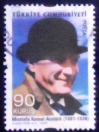 Selo postal da Turquia de 2009 K. Ataturk U
