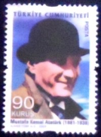 Selo postal da Turquia de 2009 K. Ataturk