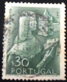 Selo postal de Portugal de 1948 St. John de Brito