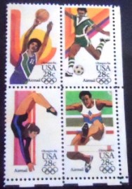 Se-tenant dos Estados Unidos de 1983 Summer Olympics 1984