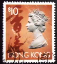 Selo postal de Hong Kong de 1993 Queen Elizabeth II