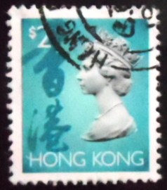 Selo postal de Hong Kong de 1994 Queen Elizabeth II
