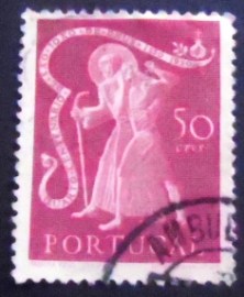 Selo postal de Portugal de 1950 John of God 50