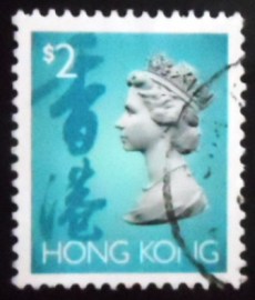 Selo postal de Hong Kong de 1994 Queen Elizabeth II