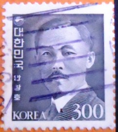 Selo postal da Coréia do Sul de 1983 Ahn Chang-ho