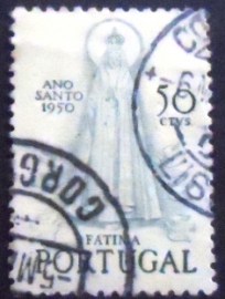 Selo postal de Portugal de 1950 Madonna of Fatima 50