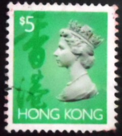 Selo postal de Hong Kong de 1997 Queen Elizabeth II