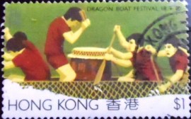 Selo postal de Hong Kong de 1985 Dragon Boat Festival
