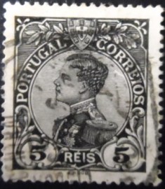 Selo postal de Portugal de 1910 King Manuel II