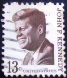 Selo postal dos Estados Unidos de 1967 John F. Kennedy y
