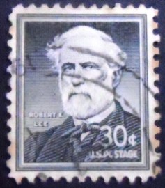 Selo postal dos Estados Unidos de 1955 General Robert E. Lee
