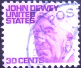 Selo postal dos Estados Unidos de 1968 John Dewey
