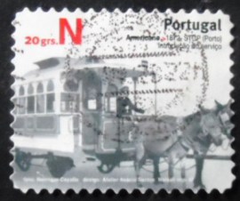 Selo postal de Portugal de 2007 Urban Public Transport