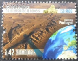 Selo postal de Portugal de 2014 Seismology