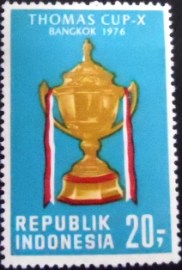 Selo postal da indonésia de 1976 World Badminton Championships