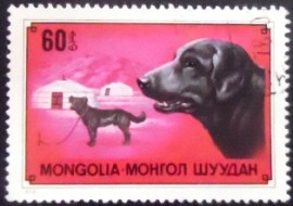Selo postal da Mongólia de 1978 Mongolian Domestic Dog