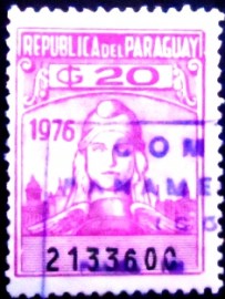 Selo fiscal do Paraguai de 1976 20