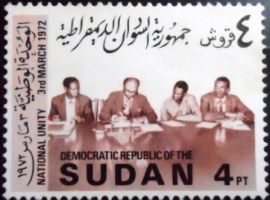 Selo postal do Sudão de 1973 Governing Council of Sudan