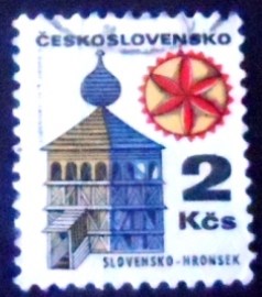 Selo postal da Tchecoslováquia de 1971 Hronsek