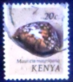 Selo postal do Quênia de 1971 Humpback Cowry