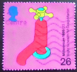 Selo postal do Reino Unido de 1999 Water Tap