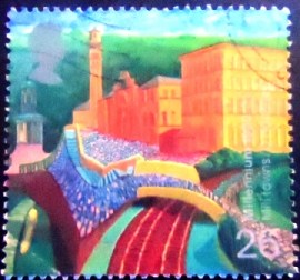 Selo postal do Reino Unido de 1999 Salts Mill