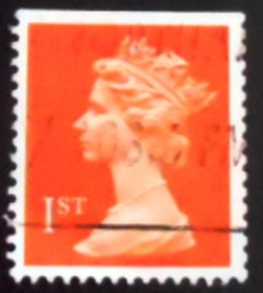 Selo postal do Reino Unido de 1990 Queen Elizabeth II Decimal Machin