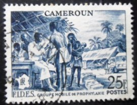 Selo postal dos Camarões de 1956 Mobile Medical Station