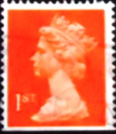 Selo postal do Reino Unido de 1990 Queen Elizabeth II Decimal Machin