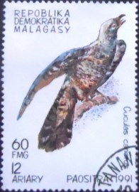 Selo postal de Madagascar de 1991 Common Cuckoo