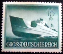 Selo postal da Alemanha Reich de 1944 Fast attack craft S 26-29