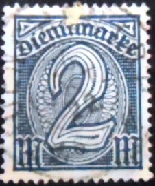 Selo postal da Alemanha Reich de 1922 Official Stamp 2