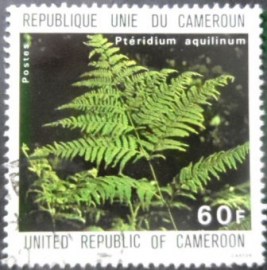 Selo postal dos Camarões de 1979 Pteridium aquilinum