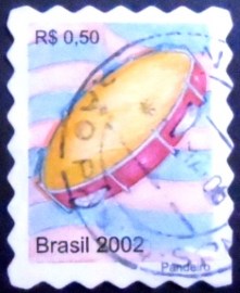 Selo postal Regular emitido no Brasil em 2002 - 824 U