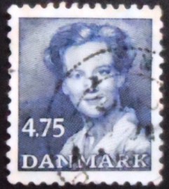 Selo postal da Dinamarca de 1990 Queen Margrethe II 4,75