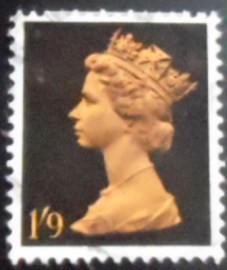 Selo postal do Reino Unido de 1967 Queen Elizabeth II Predecimal Machin