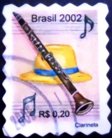Selo postal Regular emitido no Brasil em 2002 - 823 U