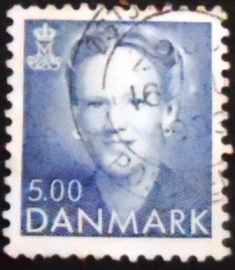 Selo postal da Dinamarca de 1992 Queen Margrethe II 5