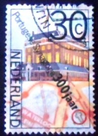 Selo postal da Holanda de 1975 Portuguese Synagogue