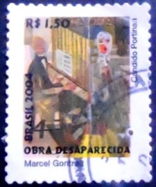 Selo postal Regular emitido no Brasil em 2004 - 833 U