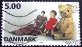 Selo postal da Dinamarca de 1995 Danish Toys