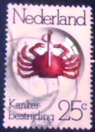 Selo postal da Holanda de 1974 Queen Wilhelmina Fund