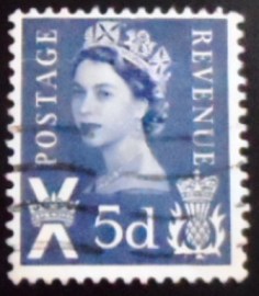 Selo postal da Escócia de 1968 Queen Elizabeth II