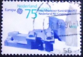 Selo postal da Holanda de 1990 Head Office Royal 75