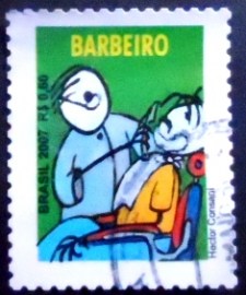 Selo postal do Brasil de 2007 Barbeiro