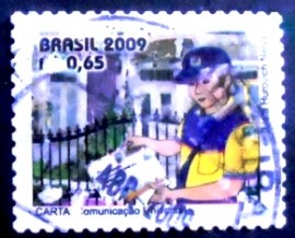 Selo postal Regular emitido no Brasil em 2009 - 846 U