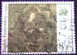 Selo postal do Reino Unido de 1976 Angel with Crown