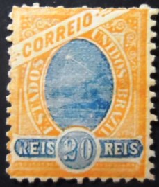 Selo postal do Brasil de 1905 Madrugada 20 M B