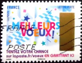 Selo postal da França de 2017 Timbre à gratter